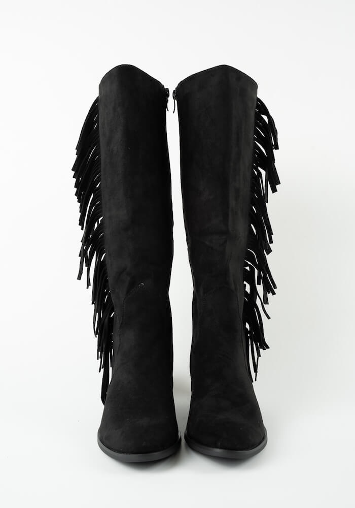 Γυναικεία Μποτα Μαυρη Suede κωδ:1155A