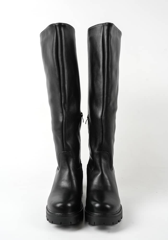 Γυναικεία Μποτα Μαύρη Δερματινη κωδ:85-22