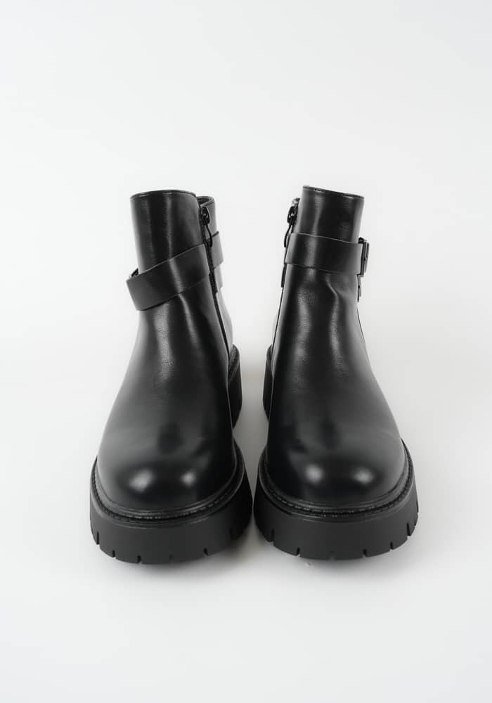 Γυναικείο Μποτακι Μαυρο Δερματίνη κωδ:85-49