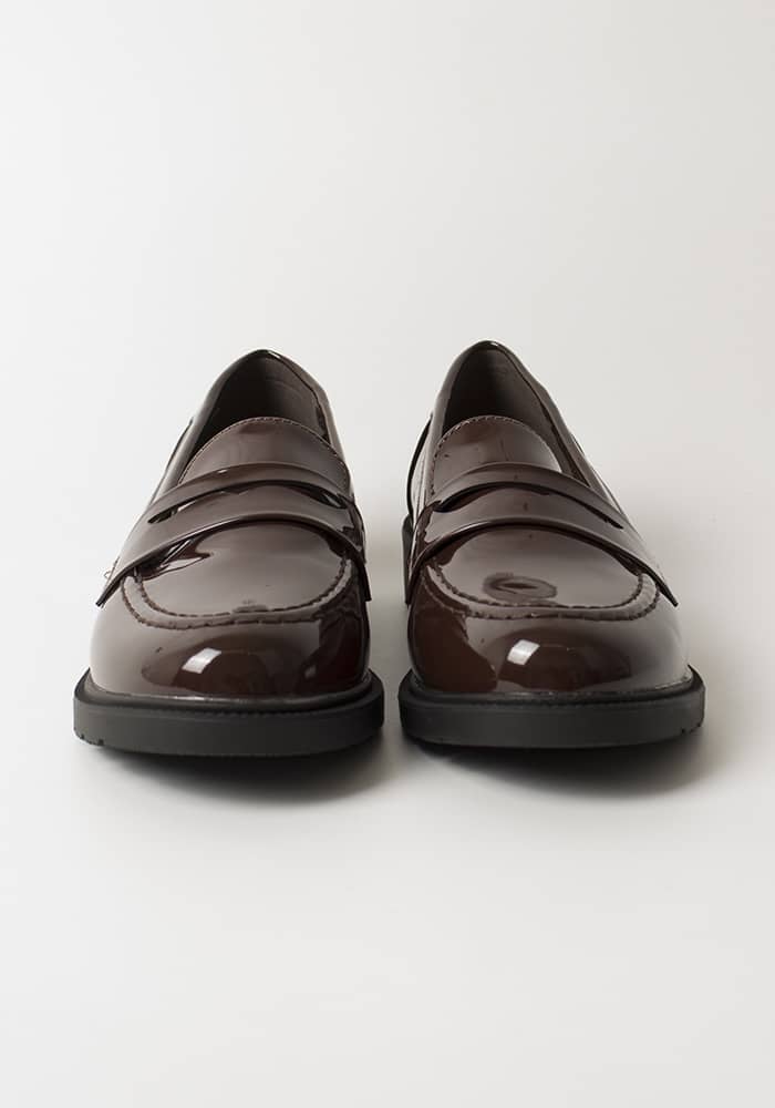 Γυναικείο Loafer Καφε Δερματίνη κωδ:888-618
