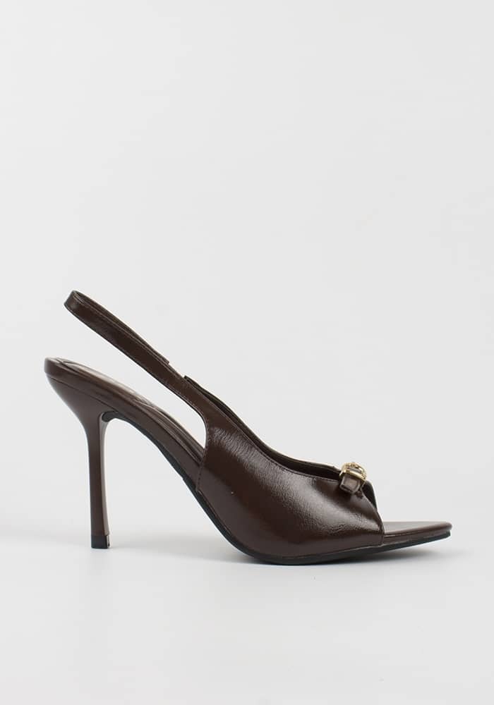 Γυναικείο SLINGBACK Πέδιλο Καφέ κωδ:9896-1