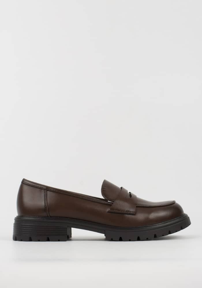 Γυναικείο Loafer Καφέ Δερματίνη κωδ:CHC337