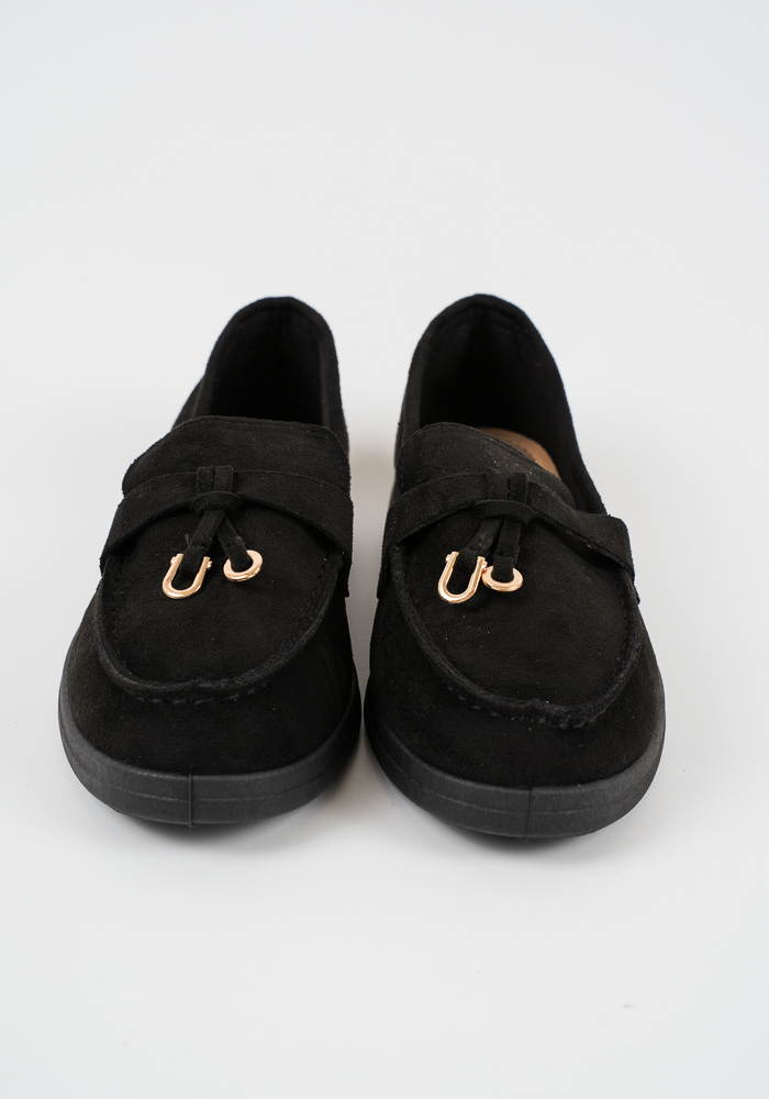 Γυναικείο Μοκασινι Μαύρο Suede κωδ:SQ-701