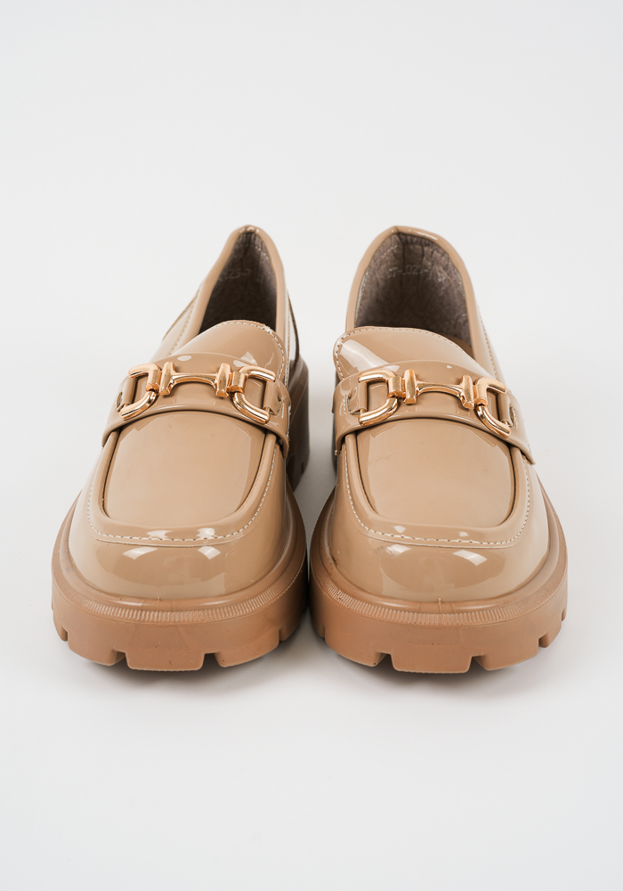 Γυναικείο Μοκασίνι Χακί Δερματίνη κωδ:CT-2025-7