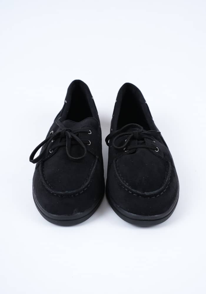 Γυναικείο Μοκασινι Μαυρο Suede κωδ:AC7-XX8650-11