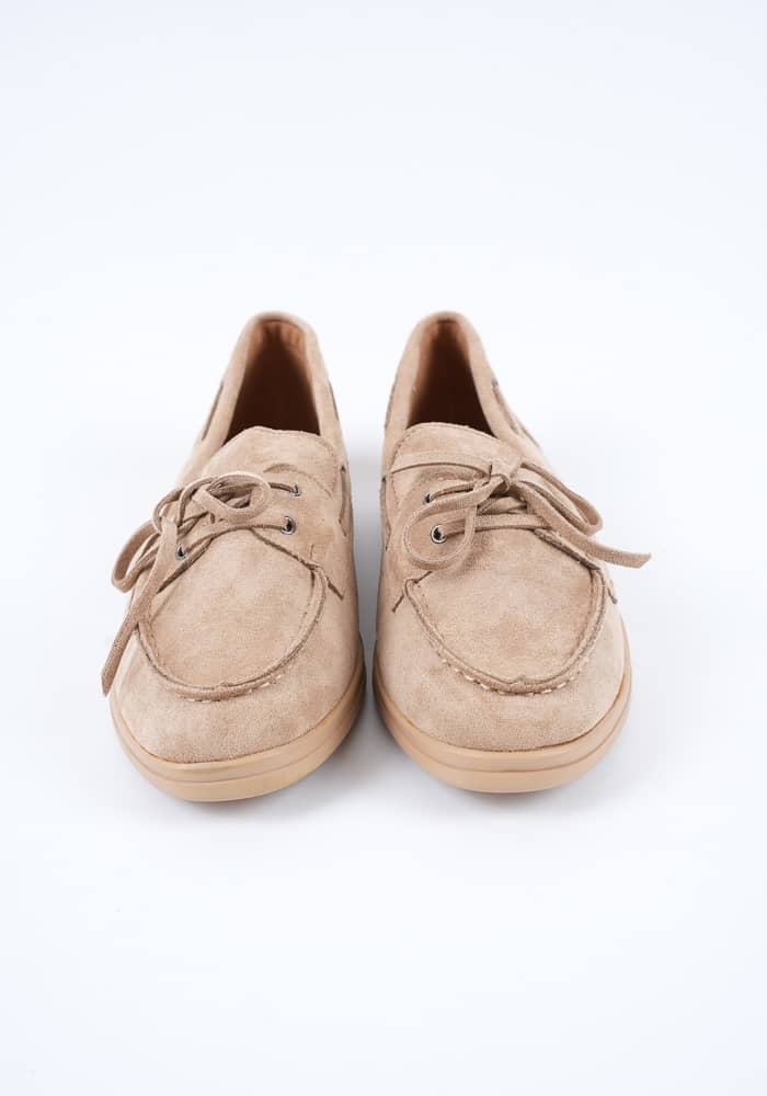 Γυναικείο Μοκασινι Χακί Suede κωδ:AC7-XX8650-11