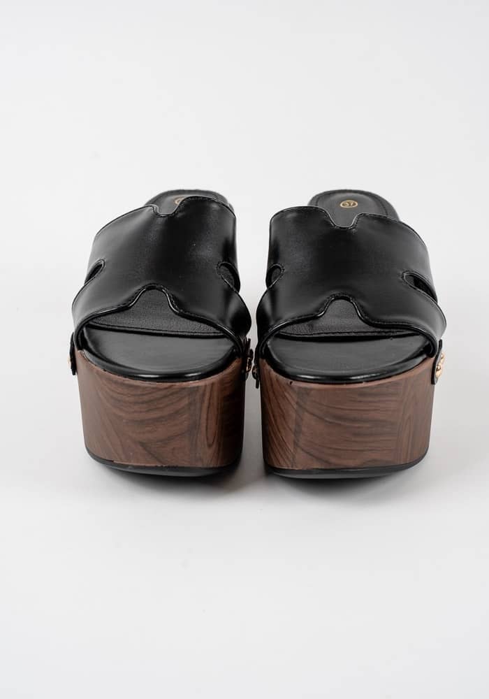 Γυναικείο Flatform Μαύρο Δερματίνη κωδ:NA69