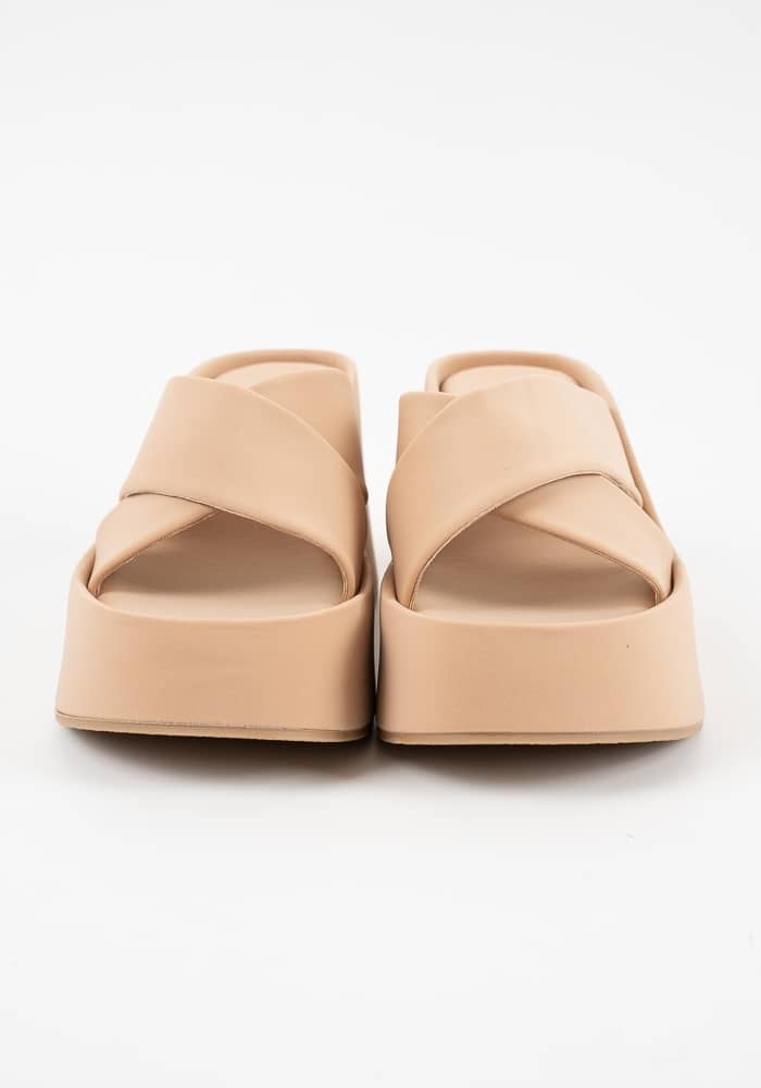 Γυναικειο Flatform Μπεζ κωδ:P909-7