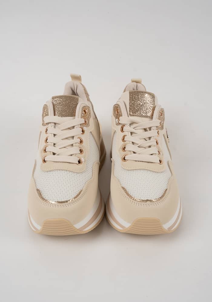 Γυναικείο Αθλητικό Παπούτσι Μπεζ κωδ:YY-285