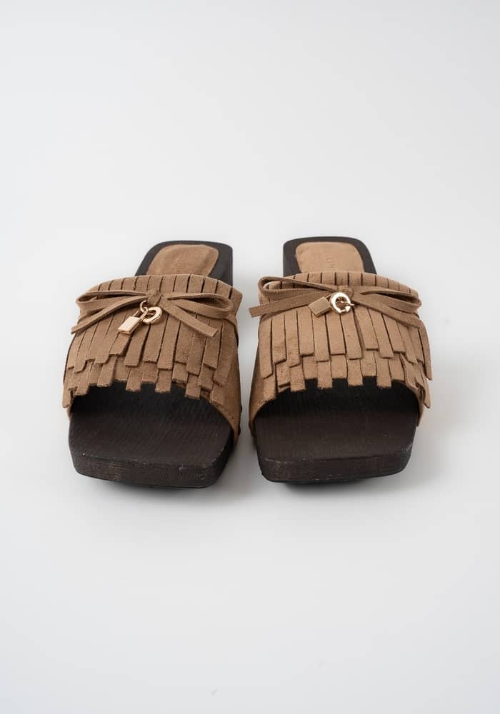 Γυναικείο Clogs Μπεζ κωδ:D-110