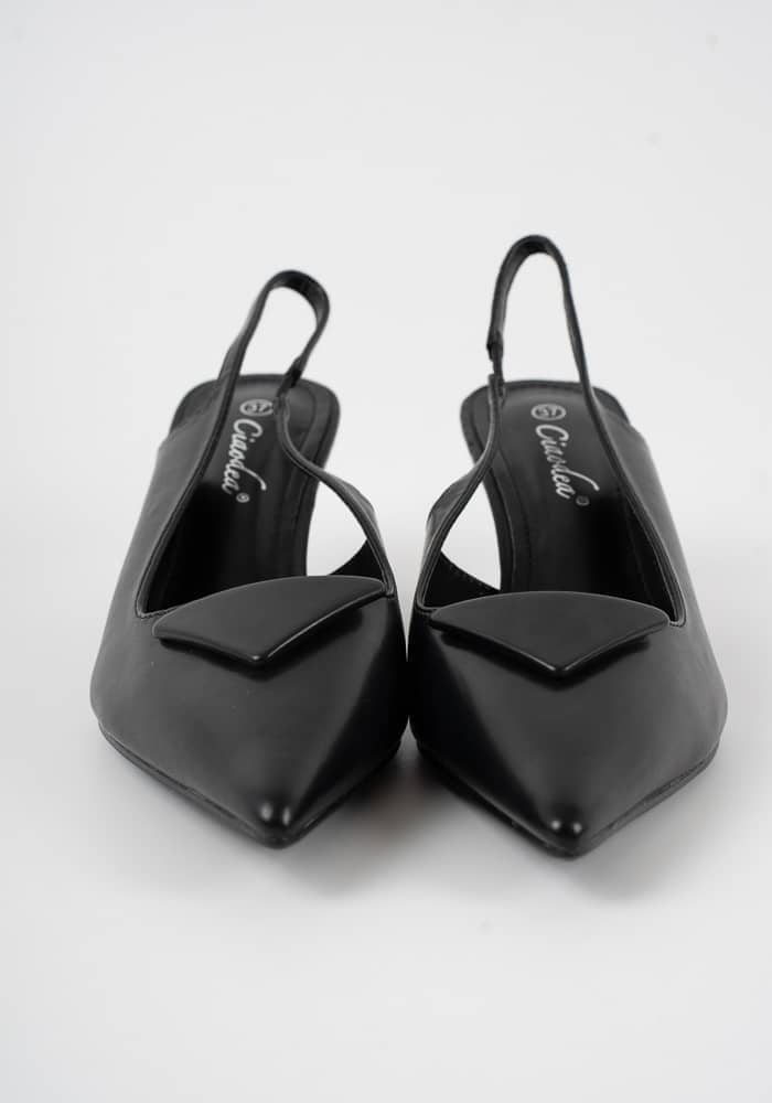 Γυναικεία SLINGBACK Μαύρη κωδ:2J2D-Z5955