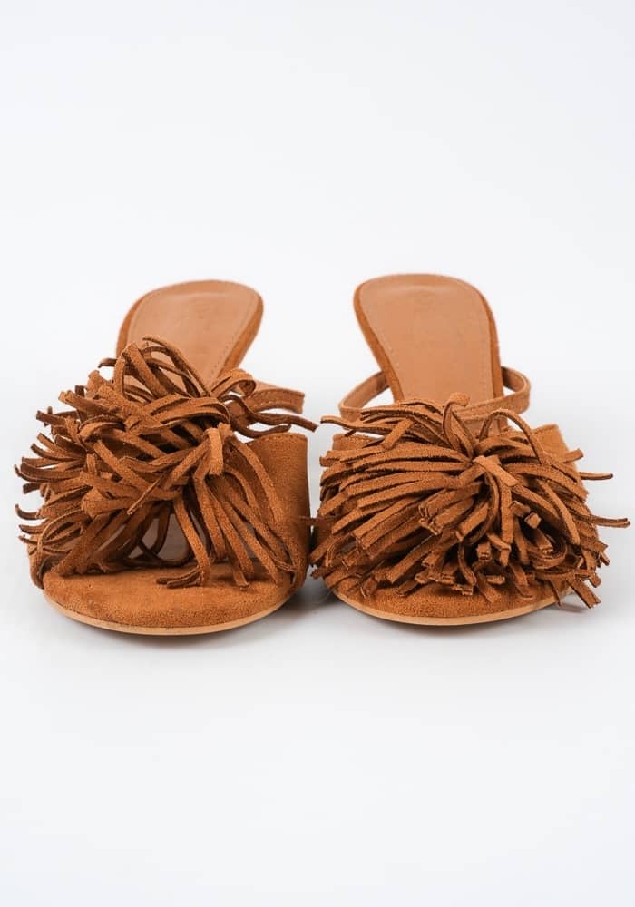 Γυναικείο Mule Καμελ κωδ:P69-30