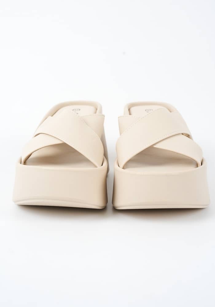 Γυναικειο Flatform Μπεζ κωδ:SY1149