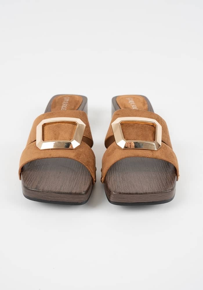 Γυναικείο Clogs Κάμελ κωδ:TH-85