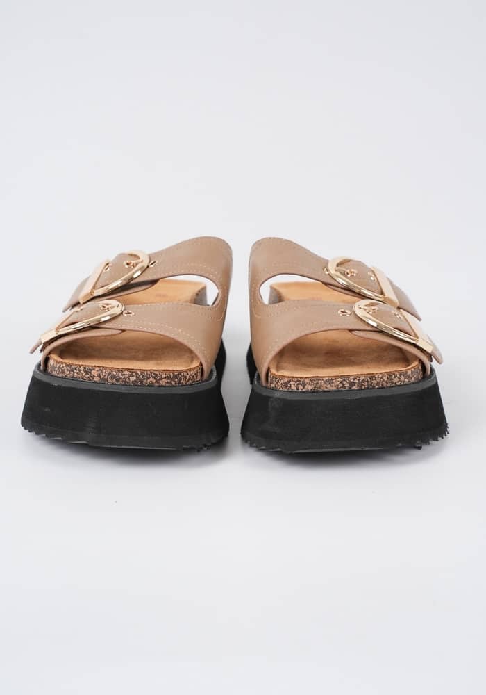Γυναικειο Flatform Χακι κωδ:F1537