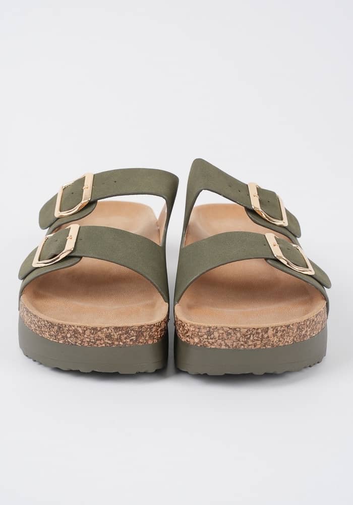 Γυναικειο Flatform Πρασινο Δερματινη κωδ:DM472