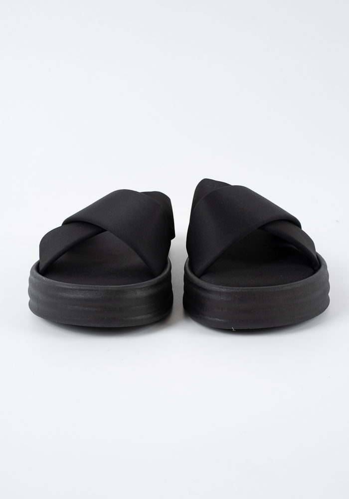 Γυναικειο Flatform Μαυρο Δερματινη κωδ:LS-23