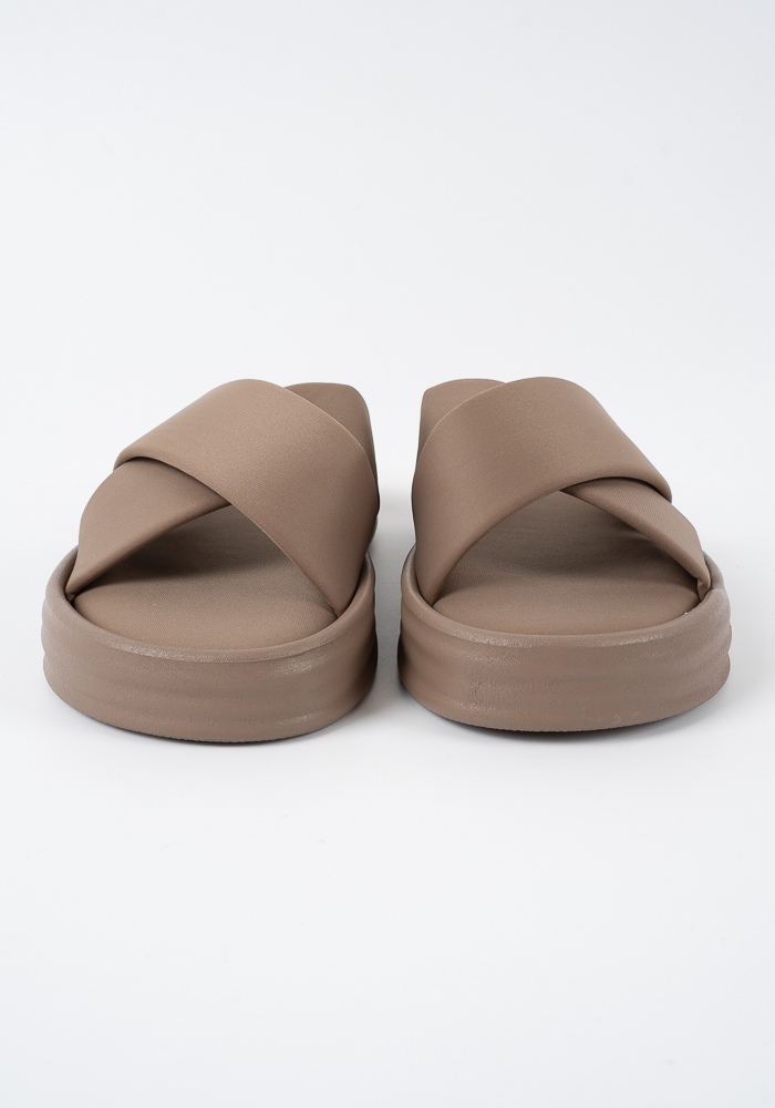 Γυναικειο Flatform Χακι Δερματινη κωδ:LS-23