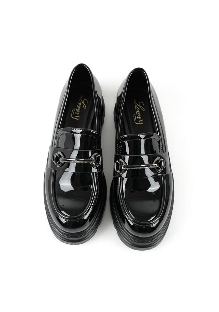 Γυναικείο Loafer Μαυρο Δερματίνη κωδ:MM-931 