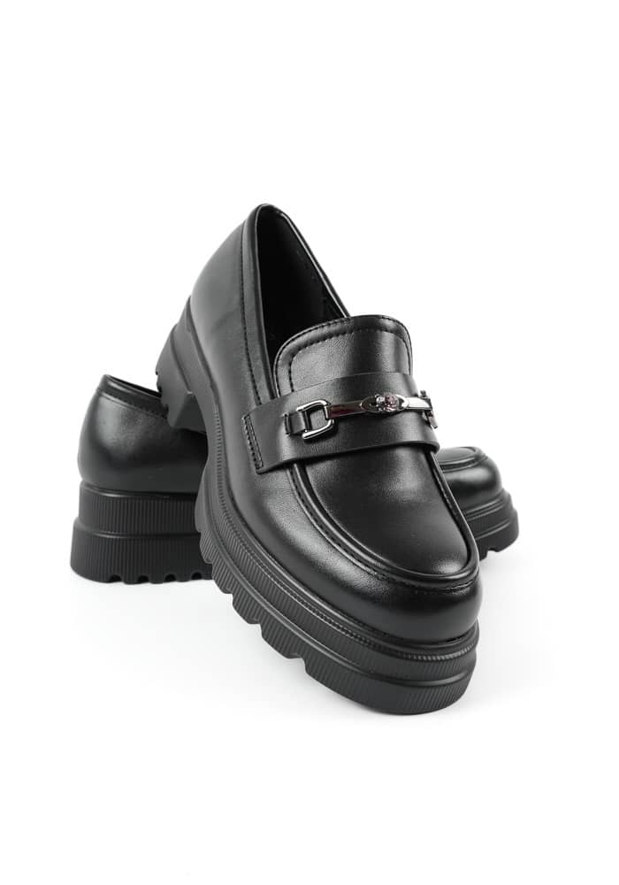 Γυναικείο Loafer Μαυρο Δερματίνη κωδ:MM-930-1