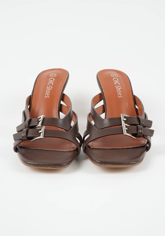 Γυναικείο Mule Καφέ κωδ:JL-001