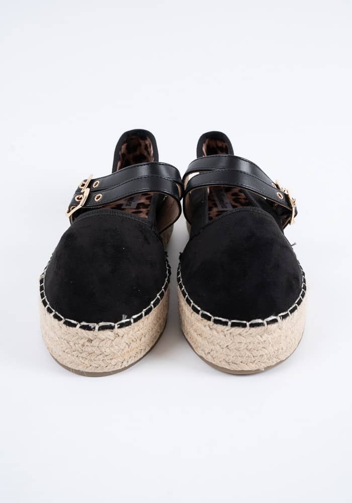 Γυναικεία Εσπαντρίγια Μαύρη Suede κωδ:2768CW