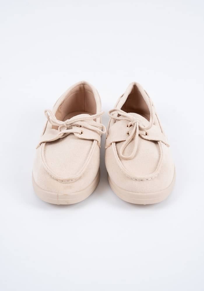 Γυναικείο Μοκασινι Μπεζ Suede κωδ:AM619