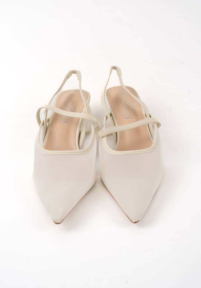 Γυναικεία Γόβα Μπεζ Δερματίνη κωδ:3202