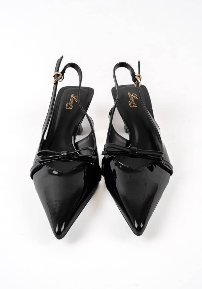 Γυναικεία Γόβα Μαυρο Δερματινη κωδ:Z-007