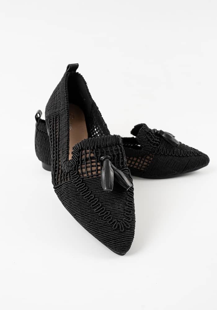 Γυναικείο Μοκασίνι  Μαυρο Δερματίνη κωδ:E5528