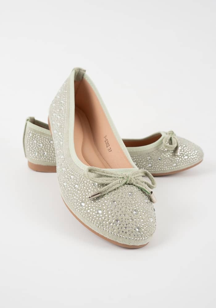 Γυναικεία Μπαλαρίνα Πρασινο κωδ:F2302