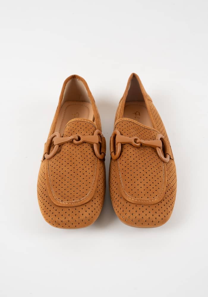 Γυναικείο Μοκασίνι Καμελ κωδ:G-38