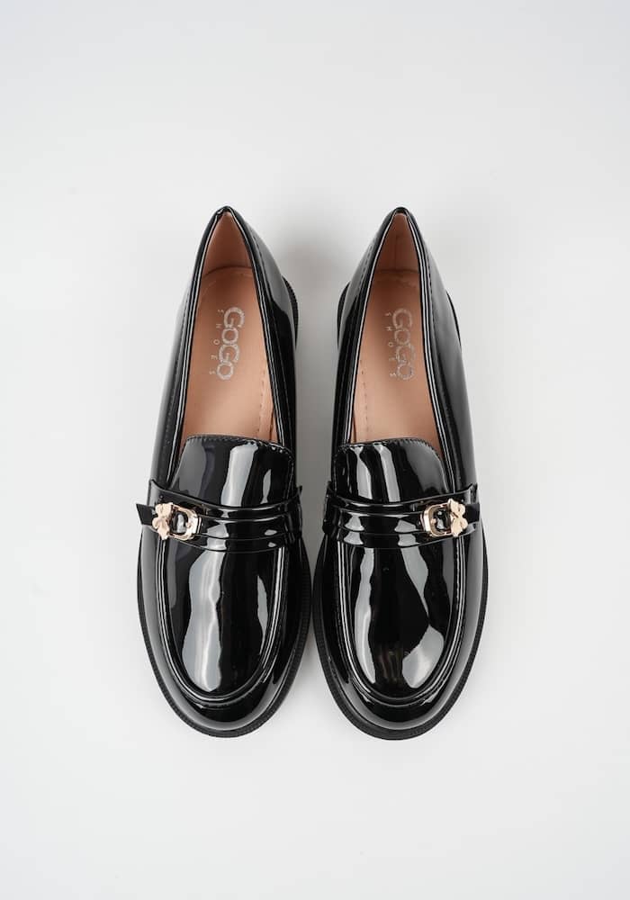 Γυναικείο Loafer Μαυρο Δερματίνη κωδ:G50-61