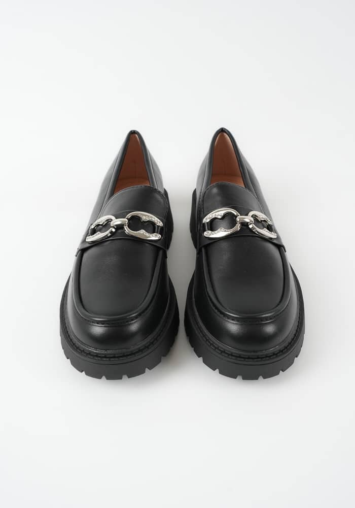 Γυναικείο Loafer Μαυρο Δερματίνη κωδ:G50-66