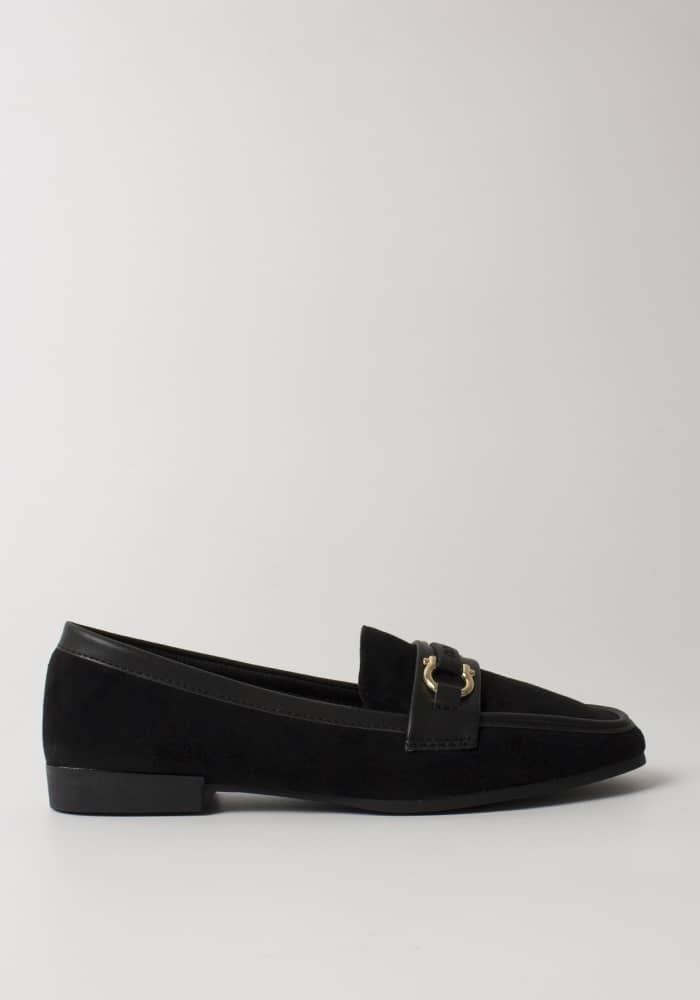 Γυναικείο Μοκασινι Μαύρο Suede κωδ:H8-515
