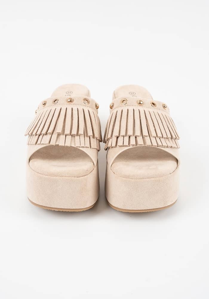 Γυναικειο Flatform Μπεζ  κωδ:HF-61