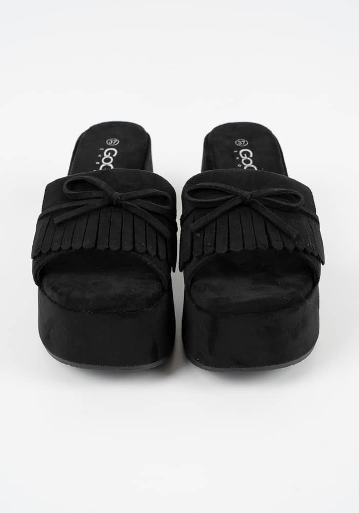 Γυναικειο Flatform Μαυρο Suede κωδ:L7-106 