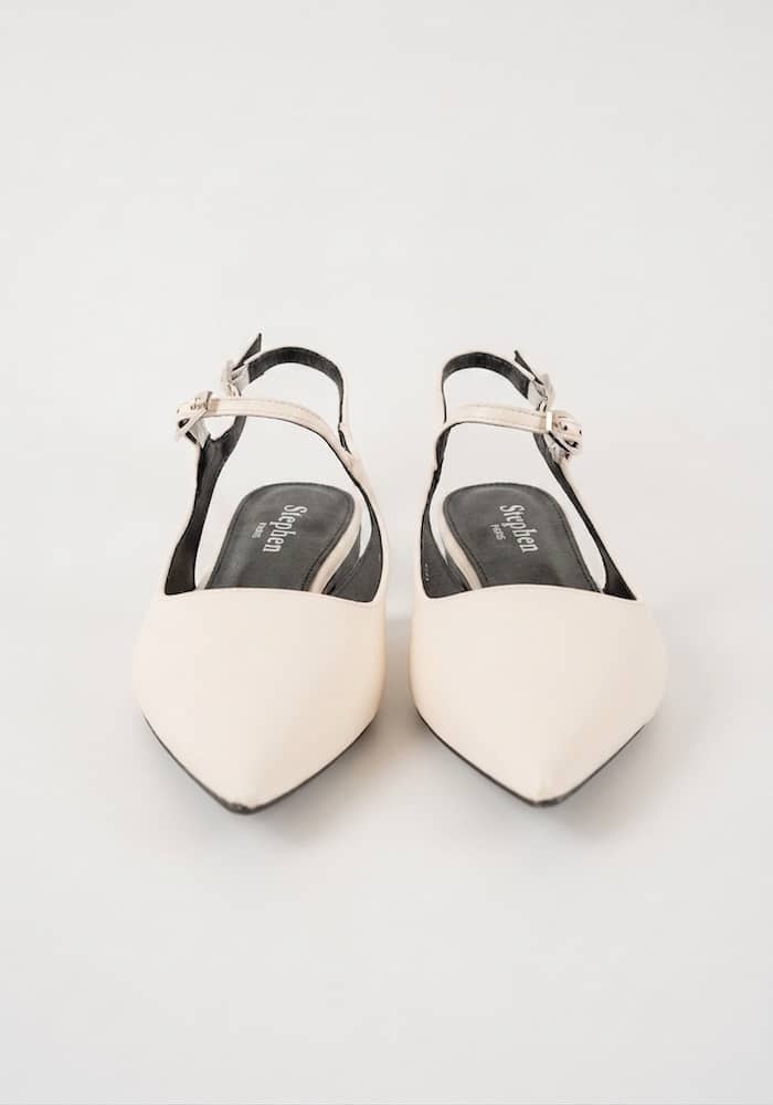 Γυναικεία SLINGBACK ΚΡΕΜ κωδ:P-1441