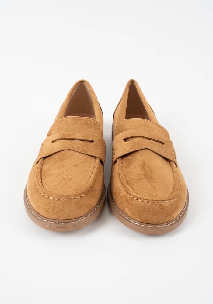 Γυναικείο Μοκασινι Καμελ Suede κωδ:VB67322